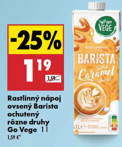 Go Vege Rastlinný nápoj ovsený