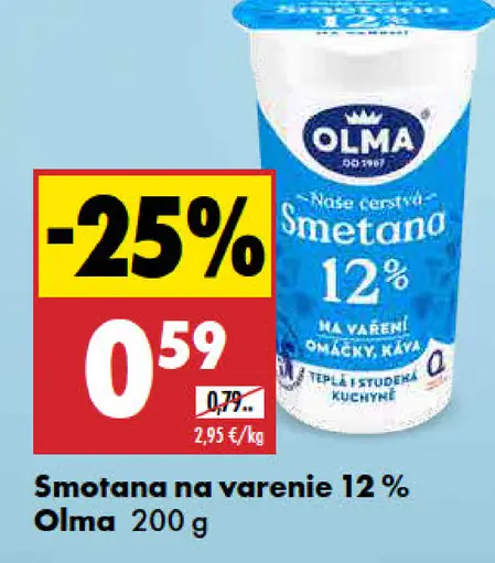 Olma smotana na varenie 12 %
