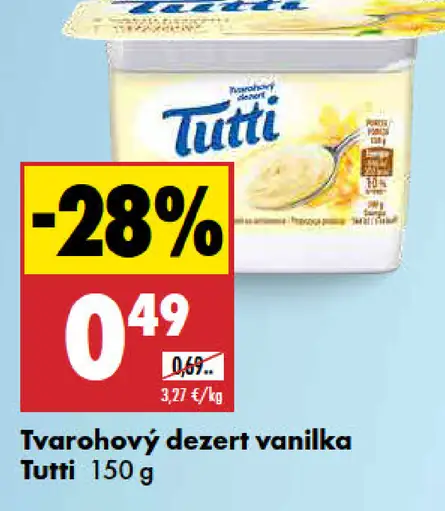 Tutti Tvarohový dezert vanilka
