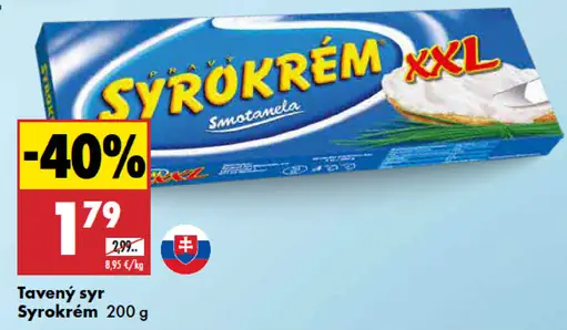 Syrokrém tavený syr XXL
