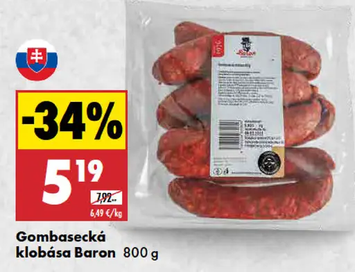 Baron Gombasecká klobása