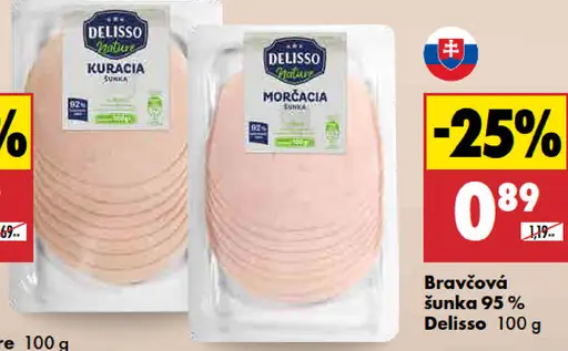 Delisso Bravčová šunka 90 %