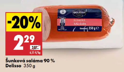 Delisso Šunková saláma 90%