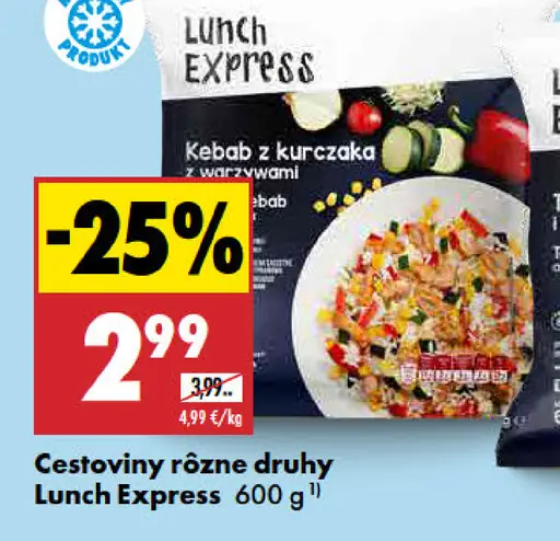 Lunch Express cestoviny rôzne druhy