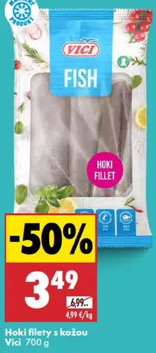 Vici hoki filety s kožou mrazené