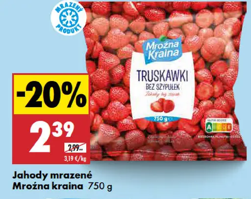 Mrožna kraina Jahody mrazené