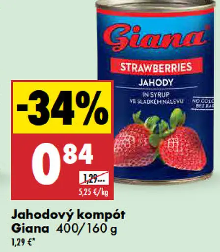Giana Jahodový Kompót