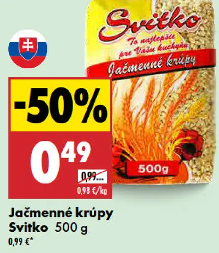 Svitko Jačmenné krúpy