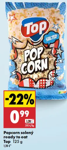 Top Popcorn solený ready to eat