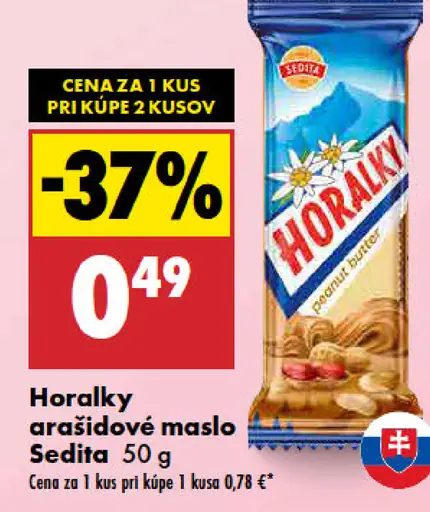 Sedita Horalky arašidové maslo