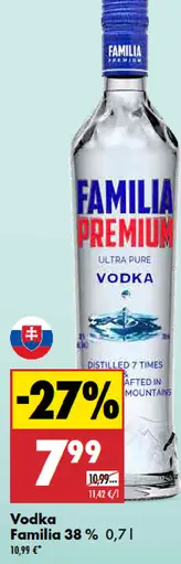 Familia vodka 38 %