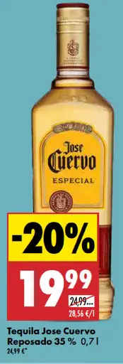 Tequila Jose Cuervo Reposado 35 %