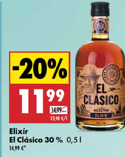 Elixír El Clásico 30 %