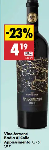 Badia Al Colle Appassimento víno červené