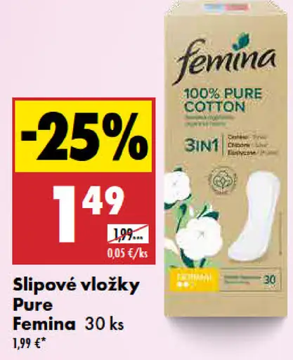 Pure Femina slipové vložky