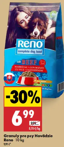 Reno Granuly pre psy hovädzie
