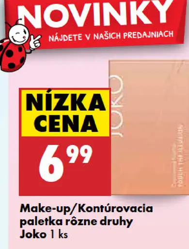 Joko make-up/kontúrovacia paletka rôzne druhy