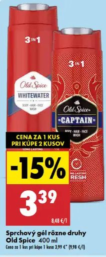 Old Spice sprchový gél 3v1 rôzne druhy