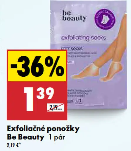 Be Beauty Exfoliačné ponožky