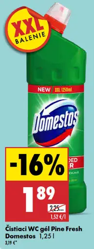 Domestos čistiaci WC gél Pine fresh