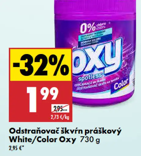 OXY Odstraňovač škvŕn práškový White/Color