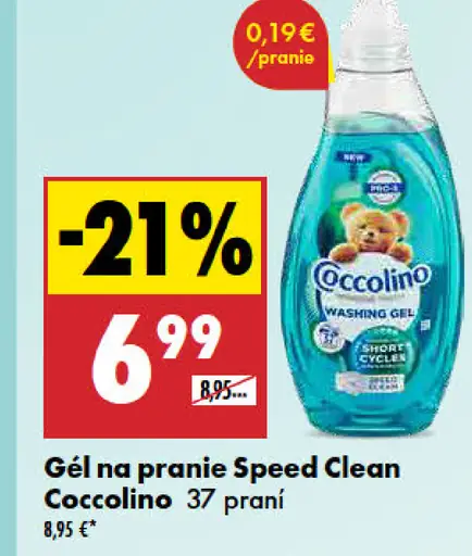 Coccolino Speed Clean gél na pranie