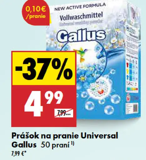 Prací prášok Universal Gallus