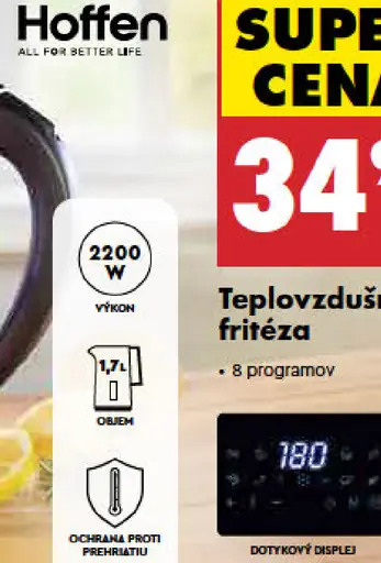 Hoffen rýchlovarná sklenená kanvica