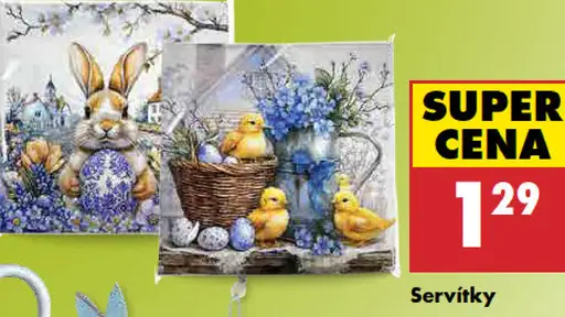Veľkonočné dvojvrstvové servítky
