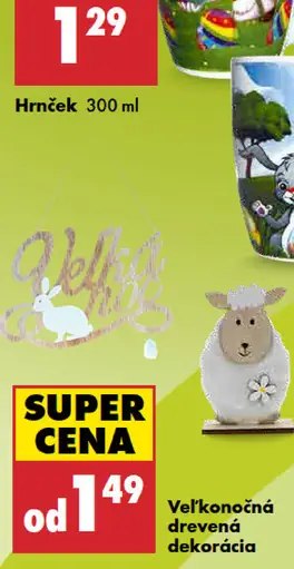 Veľkonočná drevená dekorácia