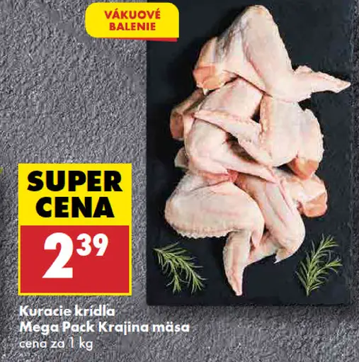Krajina mäsa Kuracie krídla mega pack