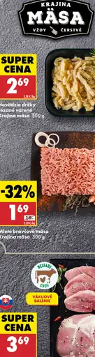 Mleté hovädzie mäso Krajina mäsa