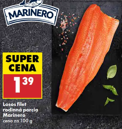 Losos filet rodinná porcia Marinero