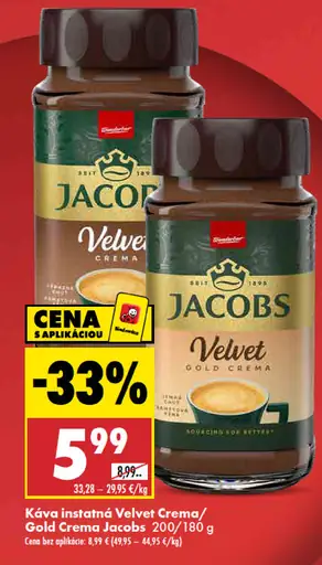 Jacobs Velvet Crema rozpustná káva