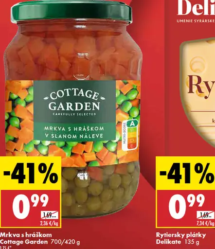 Cottage Garden Mrkva s hráškom v slanom náleve