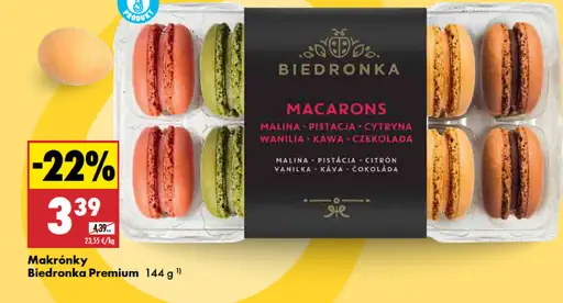 Biedronka premium makrónky