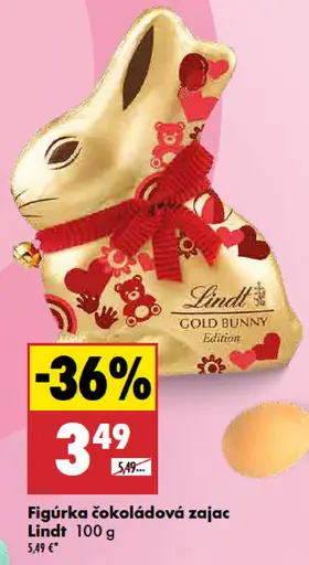Lindt čokoládová figúrka Gold Bunny zajac