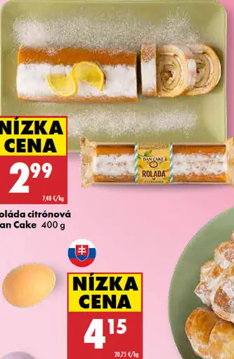 Dan Cake roláda citrónová