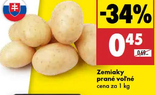 Zemiaky prané voľné