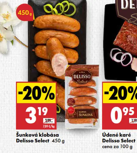 Bravčová klobása Delisso Select