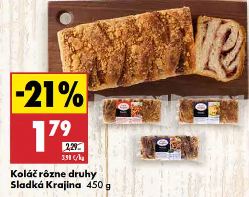 Sladká Krajina koláč rôzne druhy