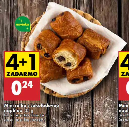 Mini rolka s čokoládovou náplňou