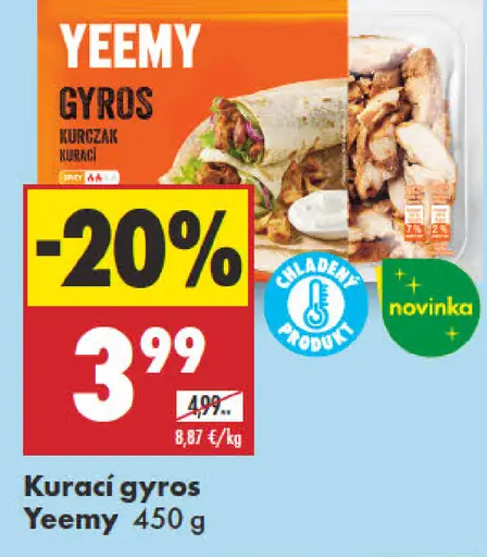 Yeemy kurací gyros
