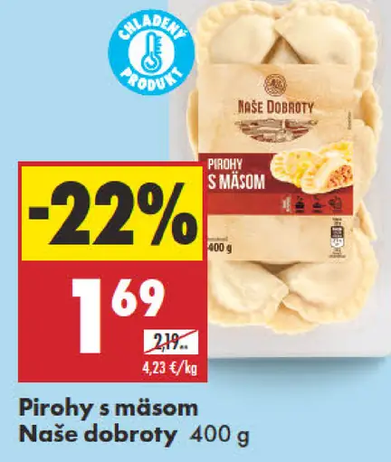 Naše dobroty Pirohy s mäsom