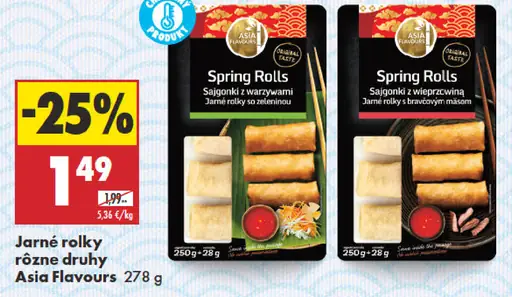 Asia Flavours Jarné rolky rôzne druhy