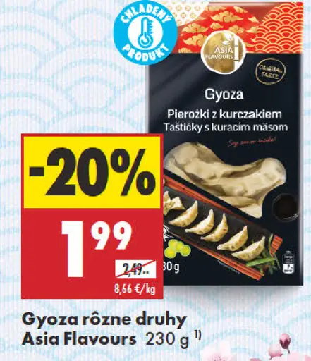 Asia Flavours Gyoza rôzne druhy