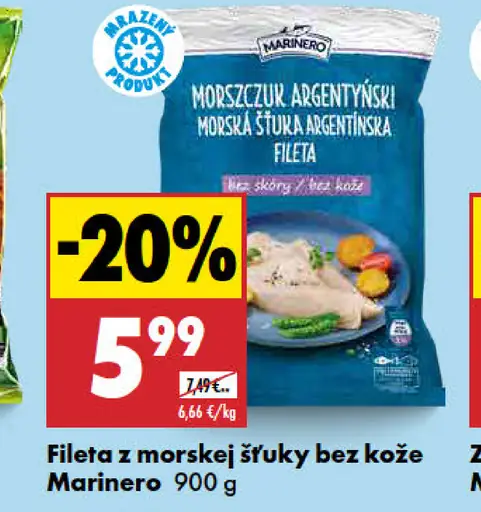 Fileta z morskej štuky bez kože Marinero