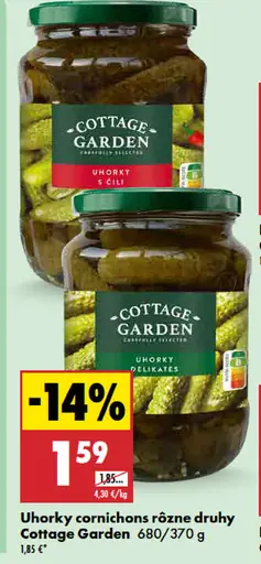 Cottage Garden uhorky cornichons