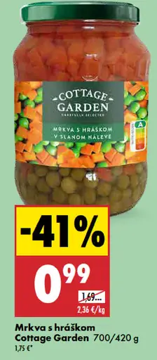 Cottage Garden Mrkva s hráškom v slanom náleve