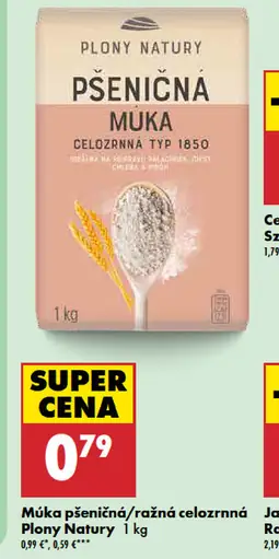 Plony Natury múka pšeničná celozrnná typ 1850